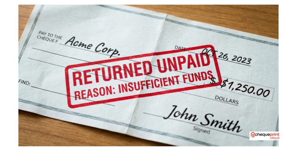 cheque bounce return